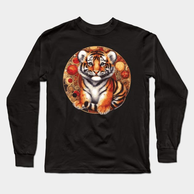 Year of the Tiger Chinese Astrology Long Sleeve T-Shirt by Heartsake